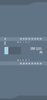 SM 1231, 8 AI, +/-10V, +/-5V, +/-2.5V, OR 0-20MA/4-20 MA, 12 BIT + SIGN  OR (13 BIT ADC)