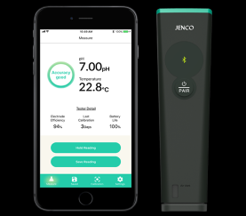 藍牙版的pH、溫度測試筆